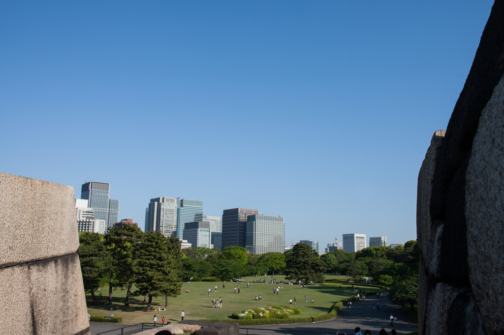 天守台跡から