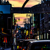 夕暮れの街角で..