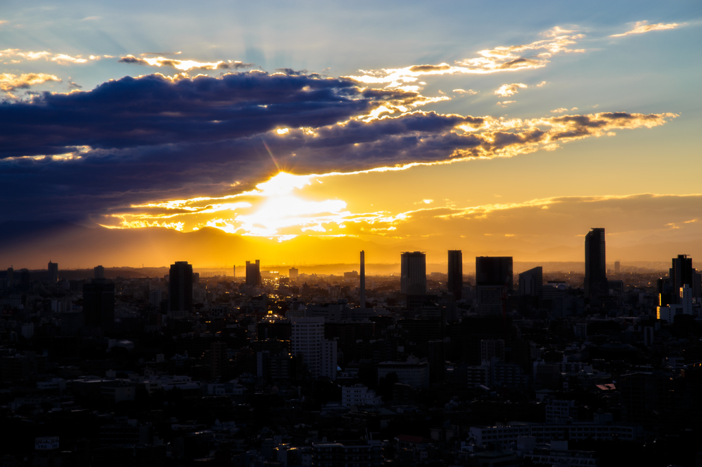 夕日に輝く街 Ⅰ