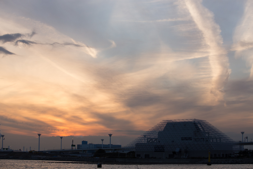 羽田沖からの夕景Ⅲ