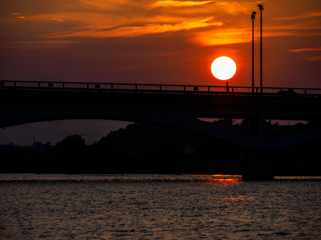 橋上の夕日..＃3