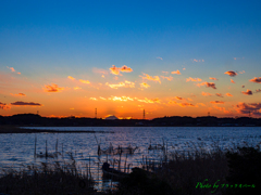 千切れ雲の夕暮れ..