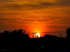 夕日が沈む頃・・