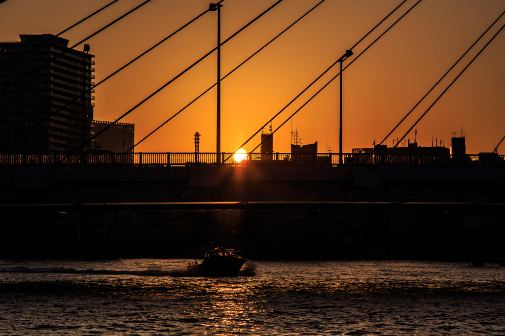 水辺の風景 〜 夕暮れの橋 Ⅱ