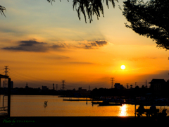 晩夏の夕暮れ..