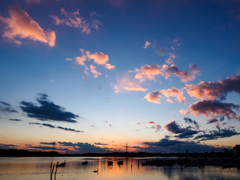 夕暮れの手賀沼風景..＃3