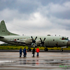 地上のP-3C..