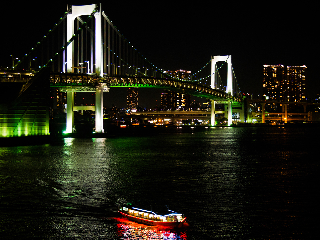 東京湾岸風景〜レインボーブリッジ夜景..＃1