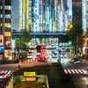 夜の街景..