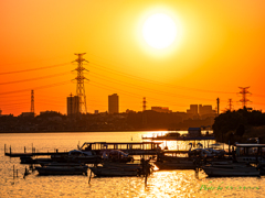 輝く夕暮れ..