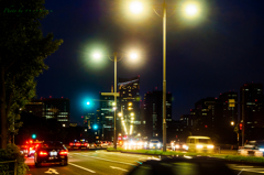 東京夜景〜内堀通り..