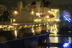 雨の大桟橋