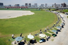 河川敷の練習場