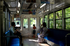 去年の夏電車