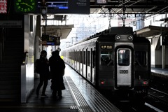 三国ヶ丘駅にて