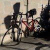 a bike and shadow