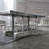 地下鉄入口・雪　大手町