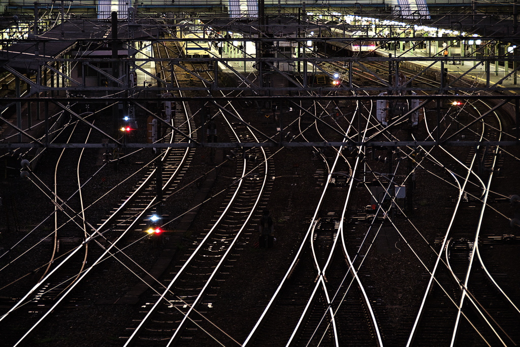 駅の模様