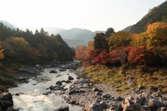 御岳渓谷にて