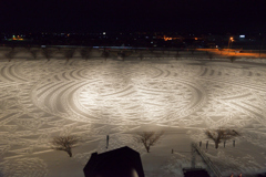 冬の田んぼアート