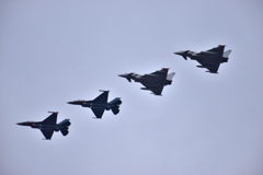 日英共同訓練 5 F‐2とユーロファイター