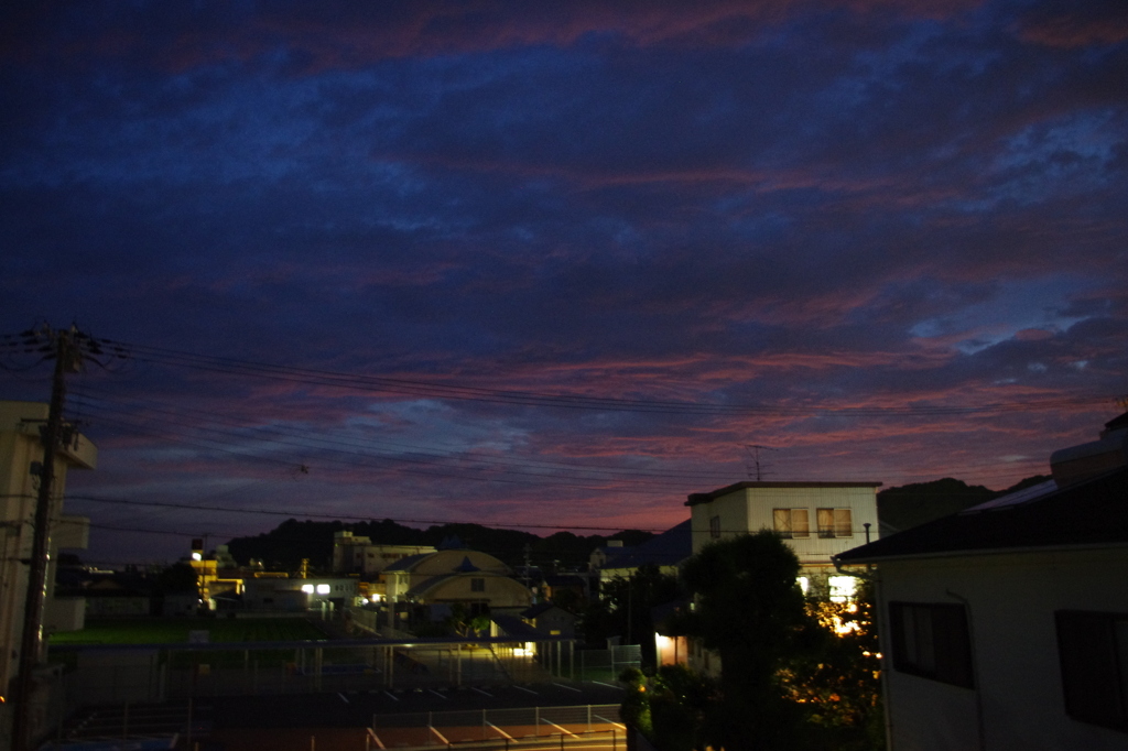 夕陽が綺麗だったのですが