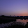 池の夕暮れ