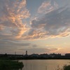 いつもの池の夕景