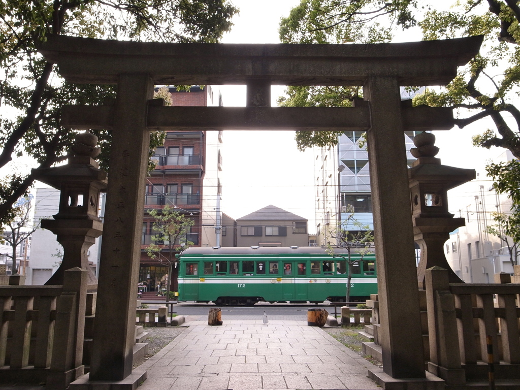 鳥居と２