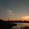 いつもの池の夕景２