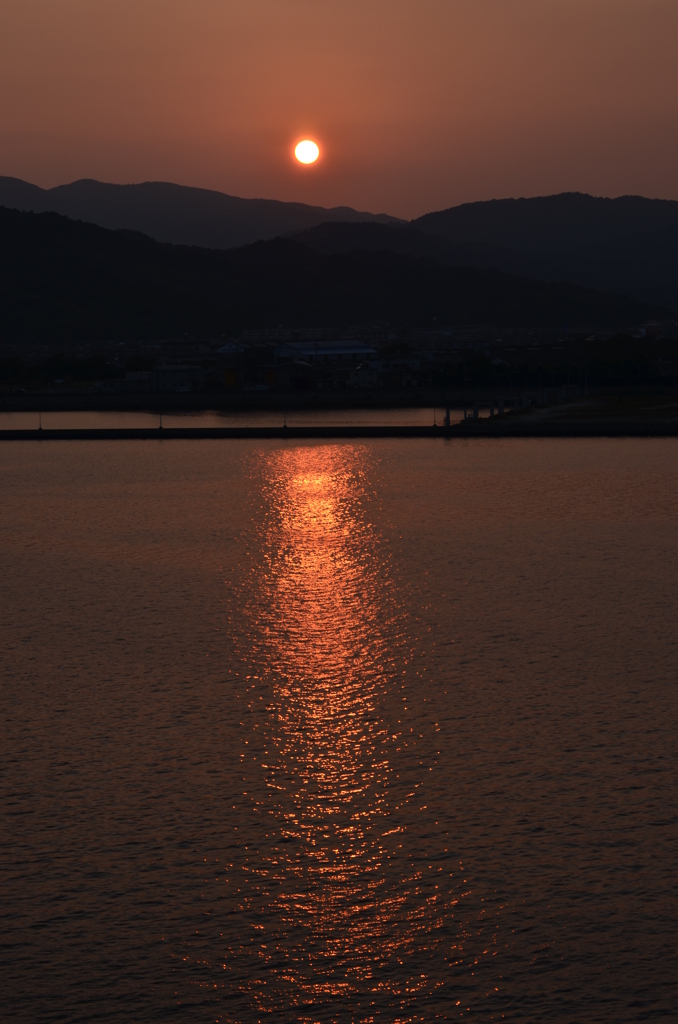 夕日