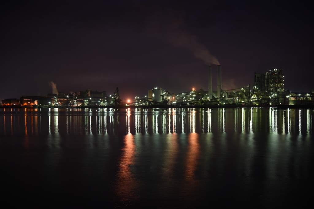 周南市工場夜景１