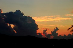 ゲリラ豪雨のあとの夕焼け２