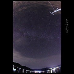 伊根湾の星空
