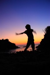 夕日にＪＵＭＰ