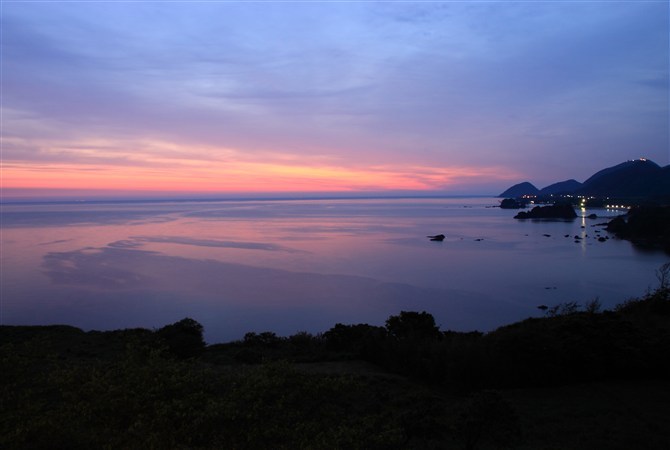 丹後松島の朝焼け