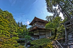 銀閣寺HDR（ペイント風）