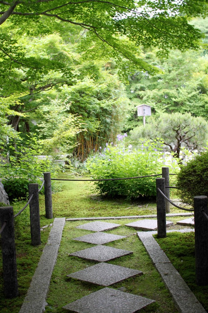 庭園を臨む・縦