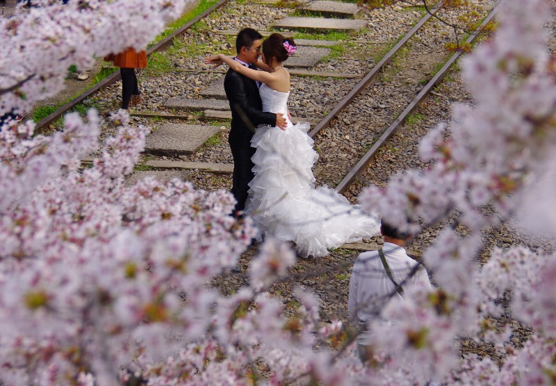 蹴上インクラインでの結婚式
