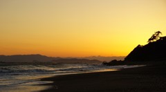 恋路ヶ浜の夕日