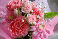 誕生日にもらった花