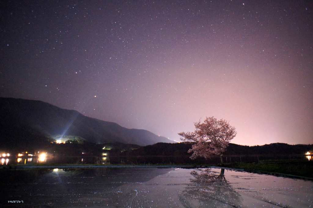 星空の青木湖*