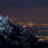 樹氷と夜景