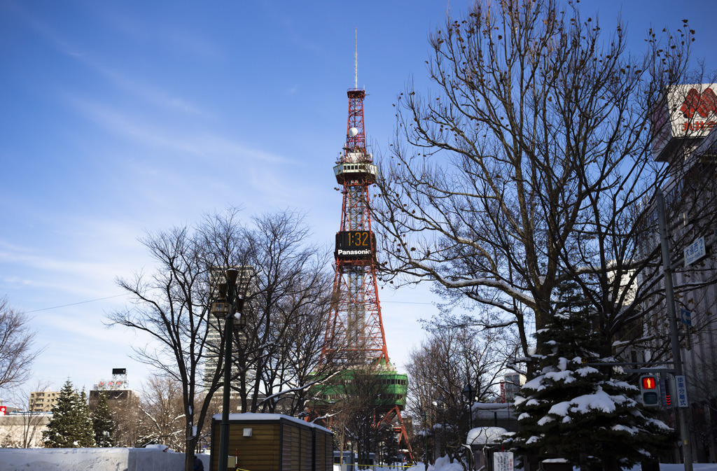 さっぽろテレビ塔～もうすぐ雪まつり