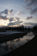 川下公園の夕暮れ