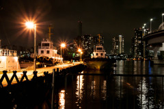 a ship at anchor