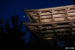 月夜の東大寺南大門