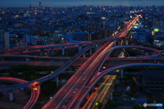 東大阪ＪＣＴ 夕景