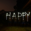 長時間露光・HAPPY