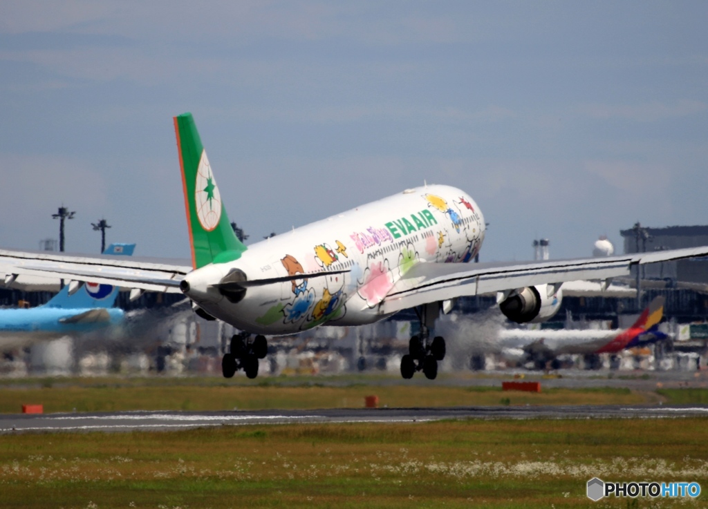 EVA A330-203 到着　